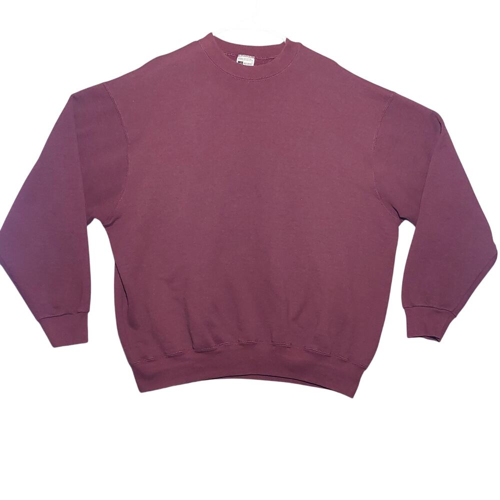 Pro-Spirit Authentic Vintage 90's Unisex Long Sleeve Sweatshirt Maroon Sz XXXL